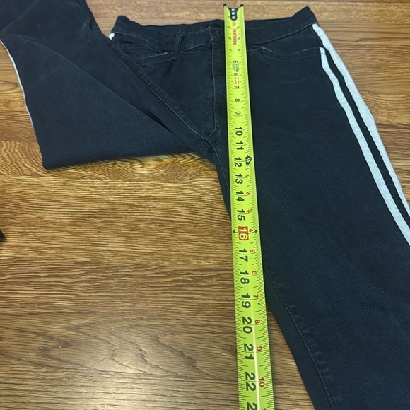 Mother Insider Crop Step Fray Guilty Racer Jeans Size 26 - Picture 15 of 16